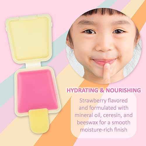 12pc Pucker Pop Novelty Lip Gloss Set - Girls Cosmetics Mini Popsicle Lip Gloss Collection, Lip Gloss for Kids, Safe, Non Toxic Kids Makeup Set