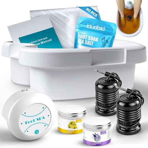 Ionic Foot Bath Detox Machine - Suitable for Home Use, Home Salon-Level Spa Detox Machine, Healthy Detoxification, with Foot Bath, Array * 2, Liner