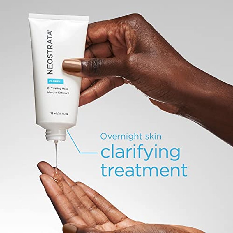 NEOSTRATA Exfoliating Mask Overnight Skin Exfoliating Treatment with NeoGlucosamine For Oily Skin Oil-Free Fragrance-Free, 2.5 fl. oz.