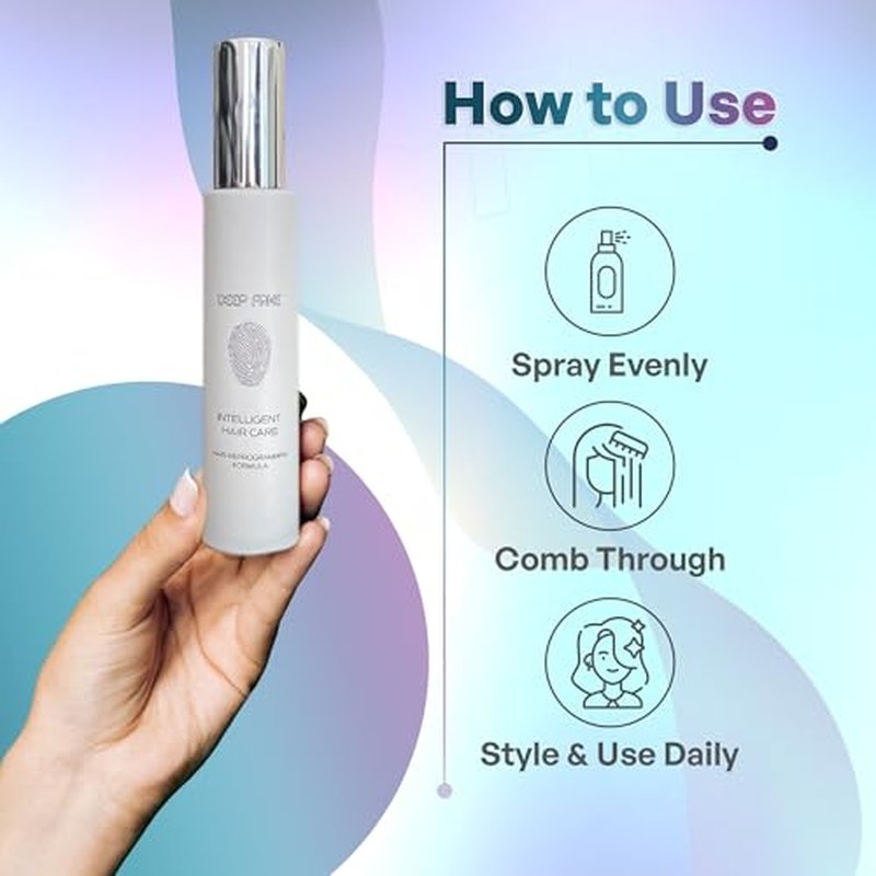 Intelligent Hair Reprogramming Spray | Moisturizes and Hydrates | Controls Frizz | High Shine Finish | Helps Damaged Hair