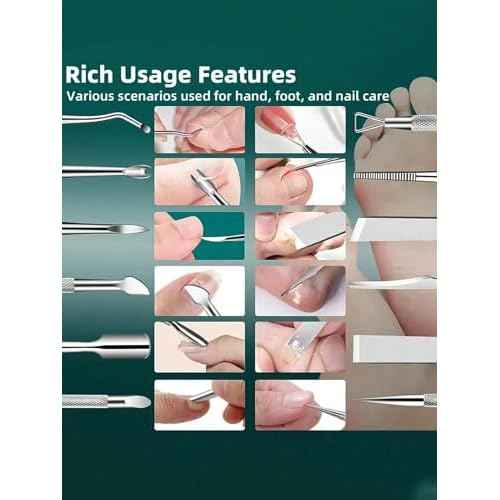Ultimate 10-in-1 Medical Pedicure Set - Professional Stainless Steel Foot File, Callus Remover & Nail Care Tools with Portable Case
