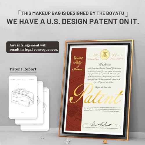 BOYATU Travel Makeup Bags Cosmetic Organizer Bag: 3-Set Large Capacity Make up Bag - PU Leather Toiletry Bags for Women - Wide Open Portable Pouch with Divider & Handle (01-Z-Light Purple)