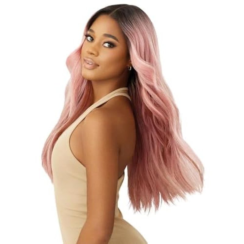 Outre Lace Front Wig - Melted Hairline - Caroline (DR PINK OPAL)