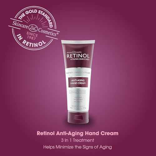 Retinol Anti-Aging Hand Cream ? The Original Retinol Brand For Younger Looking Hands ?Rich, Velvety Conditions & Protects Skin, Nails & Cuticles ? Vitamin A Minimizes Age¡¯s Effect on Skin