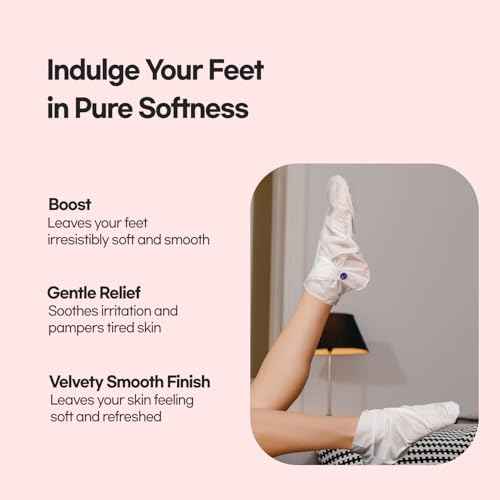 Epielle Moisturizing Hand & Foot Masks for Dry, Rough Skin, Self Care Gifts for Women, Spa Kit, Stocking Stuffers, Thanksgiving Essentials, 6 Moisturizing Gloves & 6 Moisturizing Socks