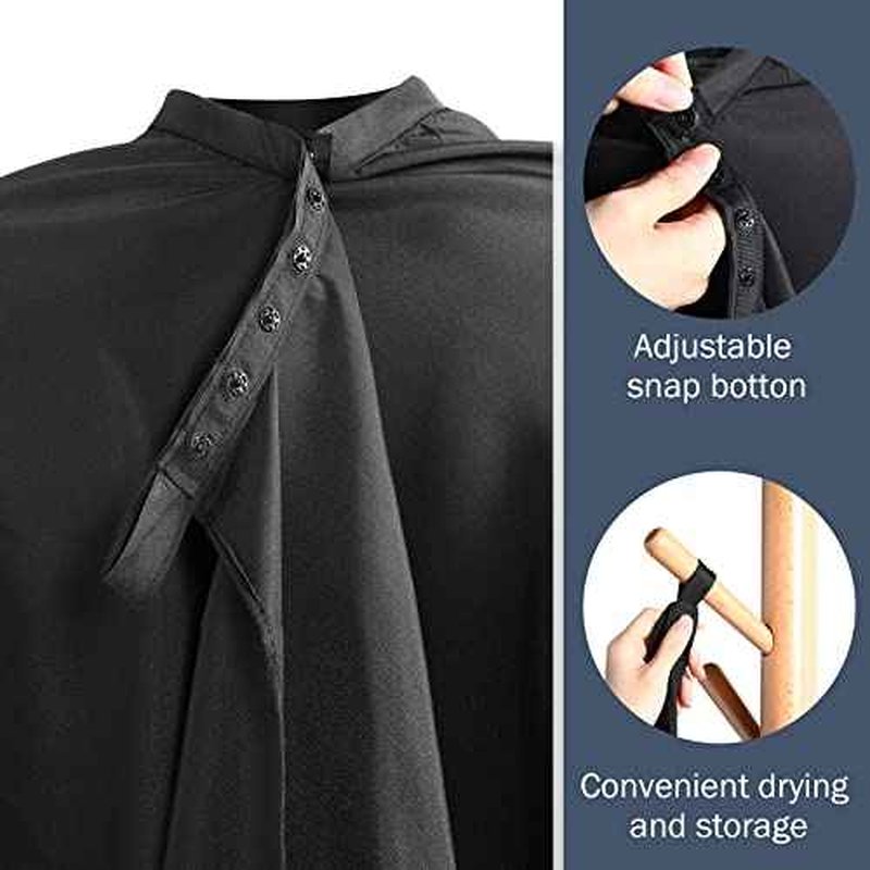 12Pcs Barber Cape 64 x 56'' Large Waterproof Hair Cutting Salon Cape Adjustable Snaps for Hair Dye Salon Stylist Supplies
