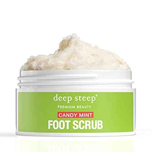 Deep Steep Natural Candy Mint Therapeutic Foot Scrub - 8 Ounce