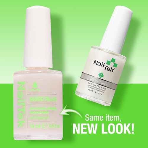 Nail Tek Ridge Filler Formula 1 ? Clear Ridge Filler for Nails Base Coat, Nail Strengthener Polish for Strong, Healthy Natural Nails Growth, 0.5 fl oz