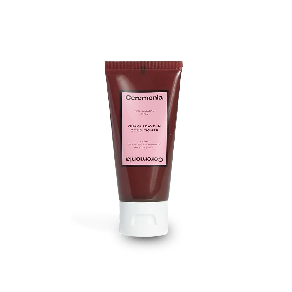 Ceremonia Guava Leave-In Conditioner | Deep Hydration Repair Cream for Damaged & Frizzy Hair | Boosts Shine, Reduce Frizz with Avocado Oil, 13.18 fl oz