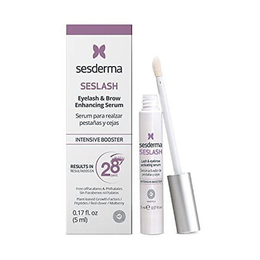 Sesderma SESLASH Eyelash & Brow Enhancing Serum, Transform Your Lashes with This Effective Eyelash Serum & Brow Serum for Beautiful Lashes & Defined Brows, 0.17 fl oz
