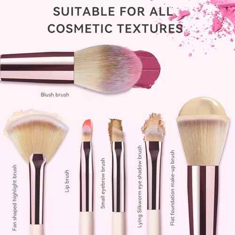 Trendy Teen Girl Gifts ? Travel Makeup Brush Set with LED Light Mirror, Perfect Tween Birthday Gifts for Girls 11-16+ year old(Pink)