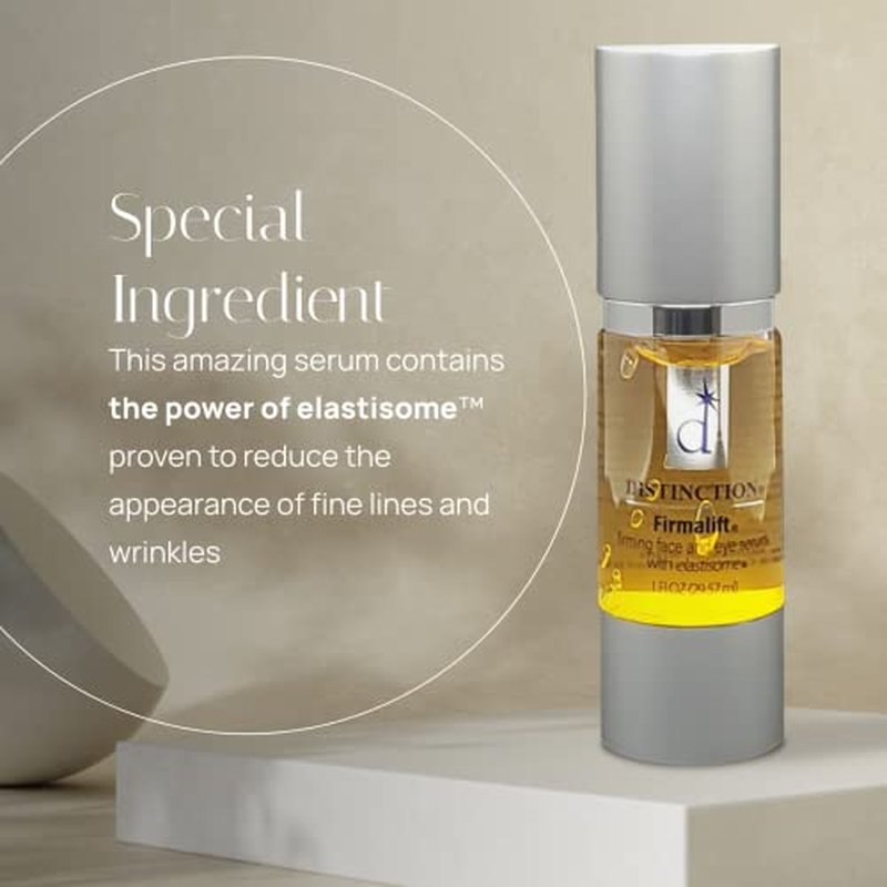 Distinction Firmalift Firming Face & Eye Serum ? Anti Aging Serum Lotion Cream and Moisturizer | Helps Reduce the Appearance of Fine Lines and Wrinkles, Soothes (1 Fl Oz)