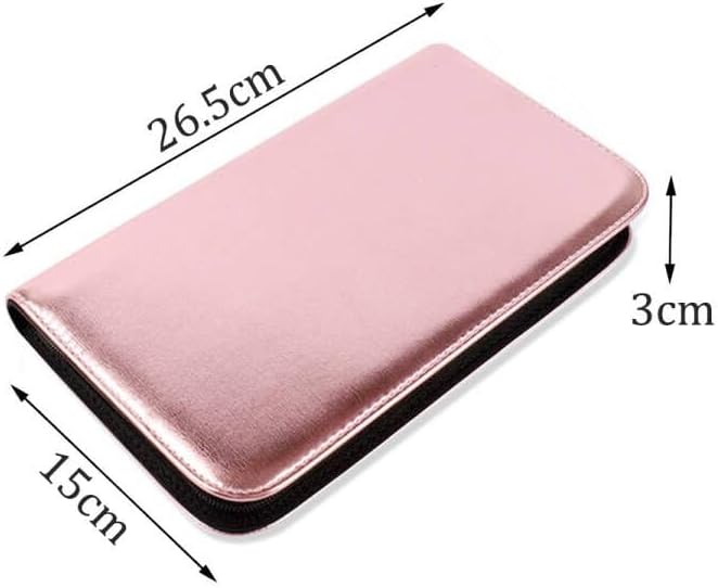 Scissor Pouch Bag - Salon Scissors Storage Case for Hairdressers & Barbers | PU Leather - Pink