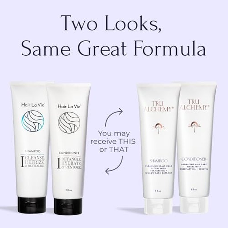 Tru Alchemy Shampoo & Conditioner - Best Shampoo and Conditioner for Dry Damaged Hair - Speed Up Hair Growth and Boost Volume, 9 fl oz.