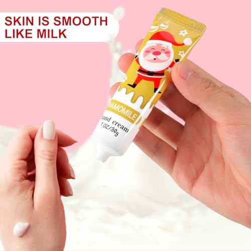 80 Pcs Christmas Hand Cream Gift Set for Dry Cracked Hands Natural Plant Fragrance Shea Hand Lotion Mini Hand Moisturizing Cream Christmas Gifts for Women Mom Christmas Stocking Stuffers