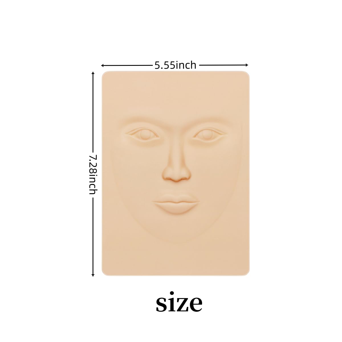 Tattoo Face Practice Skin - Microblading Practice Skin 10pcs 3D Face Practice Skin Silicone Permanent Makeup Practice Face, for Eyebrow Lip Tattoo Practice and Makeup Training