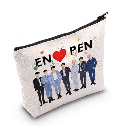 K-POP Music Travel Makeup Bag Kpop Song Lover Reusable Zipper Bag South Korea Star Team Fans Gift (Elove)