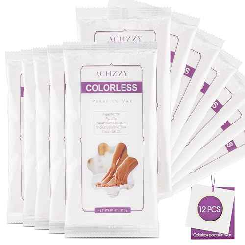 Natural Paraffin Wax Refills, 12 Pack Paraffin Wax Blocks of Unscented for Paraffin Bath, Paraffin Wax for Hand and Feet for Deep Hydration, Moisturizing and Nourish (Unscented)