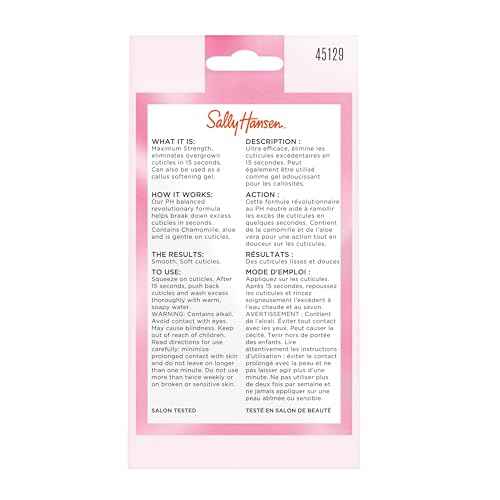 Sally Hansen Instant Cuticle Remover¢â, Nail Treatment, Fast Drying, Contains Aloe and Chamomile