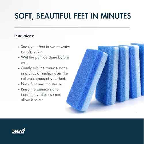 Pumice Stones, Pack of 6 Professional Grade Pumice Stone for Feet, Salon Quality Foot Callus Remover, Double Sided Foot Scraper, Home Manicure and Pedicure Tools
