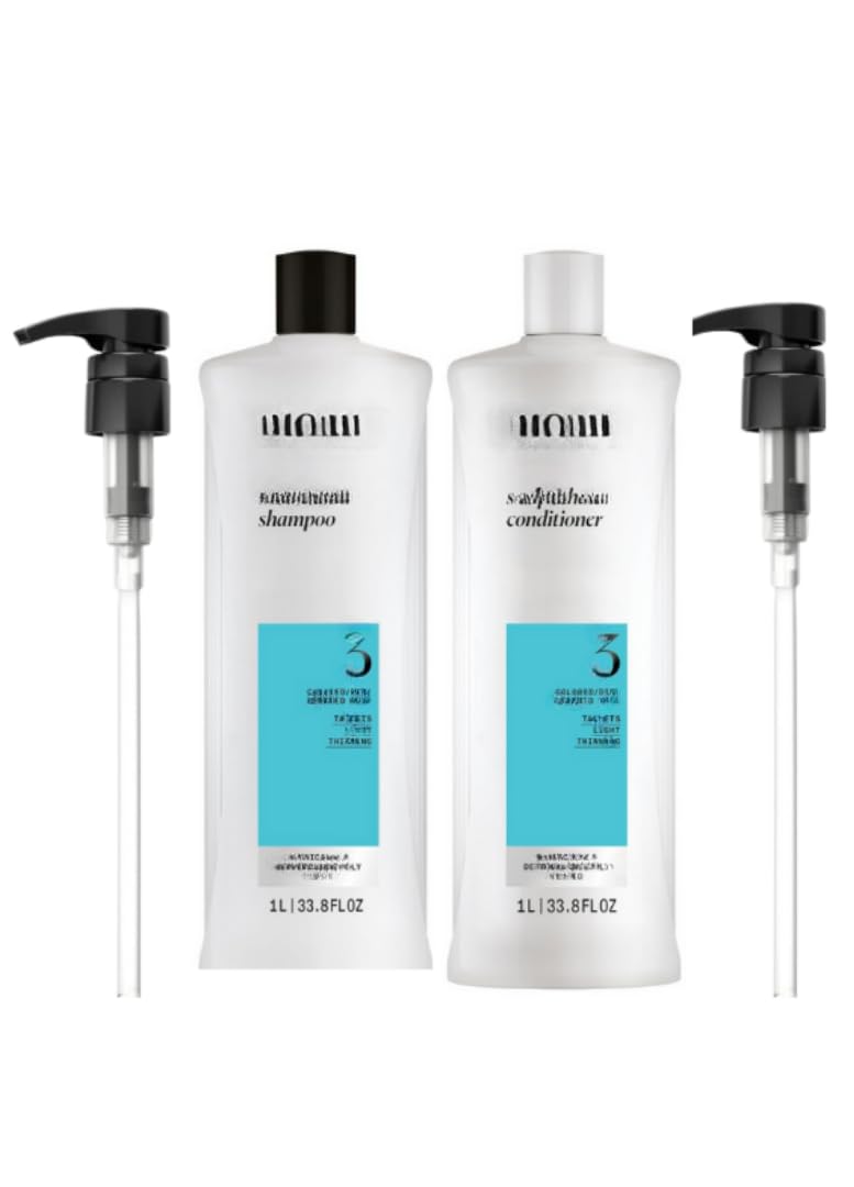 (System 3) Cleanser Shampoo And Scalp Therapy Conditioner 33.8 OZ Pumps Included