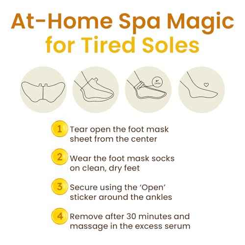 Hydrating Foot Mask for Dry Cracked Feet, Restoring & Hydrating Socks with Shea Butter, Jojoba Oil & Vitamin E, Feet Mask For Women & Men Foot Care (6 Pairs)