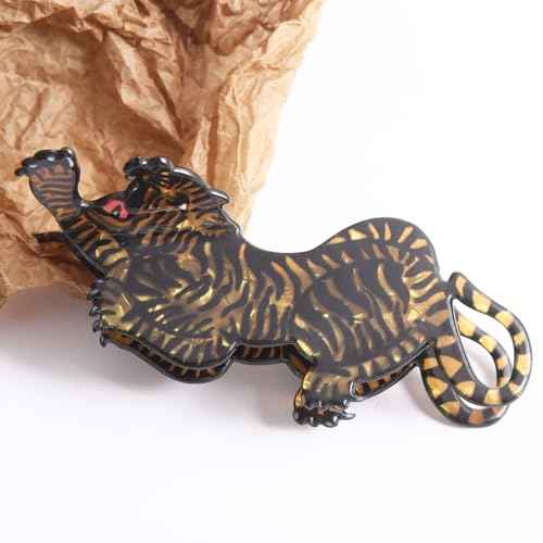 Tiger Claw Clip - Cute Funny Animal Hair Claw Clip for Girls - Farm Country Hair Accessories Gift - Small Claw Barrettes