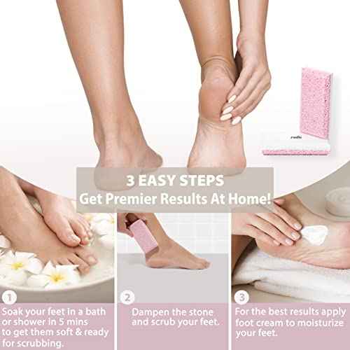 Siliglass Pumice Stone Callus Remover for Feet, Elbows, Hands, and Knees, Spain Made - 2 in 1 Pedicure Exfoliator and Scrubber for Rough, Hard Skin (1 Pack)