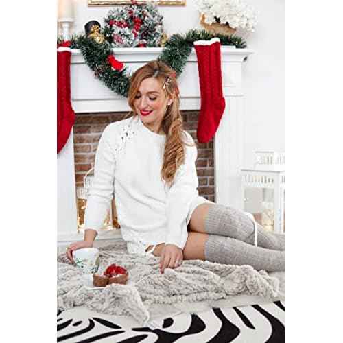 4/5PCS Christmas Hair Clips for Women Rhinestone Snowflake Hairpin Christmas Bulb Light JOY Alligator Hair Clip Set Holiday Holiday Hair Accessories Festive Gift (Style C)