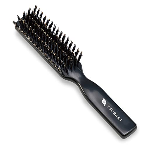 Generic Natural Boar Bristle Hair Brush [Made in Japan] with Camellia Oil, Soft Bristles [Hair Brush], Premium Quality for All Hair Types