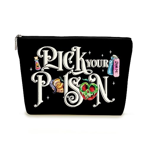 Decohim Emperor Makeup Bag Cosmetic Bag Accessory Bag Gifts for Women Halloween Evil Queen Witch Stuff Birthday Christmas Halloween Party Gift for Llama Villain Lover Fans Sister Girl BFF Fandom