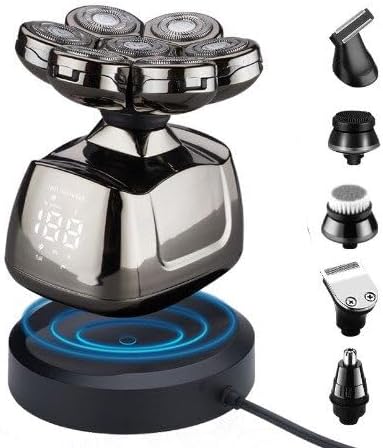 Cordless 7D Head Shaver - Multifunctional Rechargeable Electric Razor | IPX6 Waterproof for Travel & Home Use