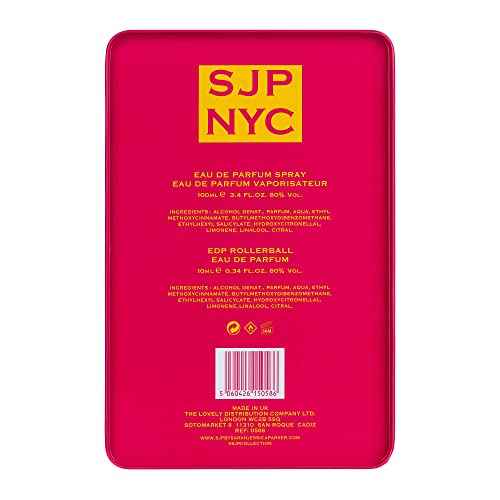 SJP NYC Gift Set For Women - Adventurous, Enticing Fragrance - Cocktail Of Floral, Fruity, And Musky Notes - Contains Perfume Spray And Mini Rollerball In Iconic, City-Inspired Scentl - 2 Pc