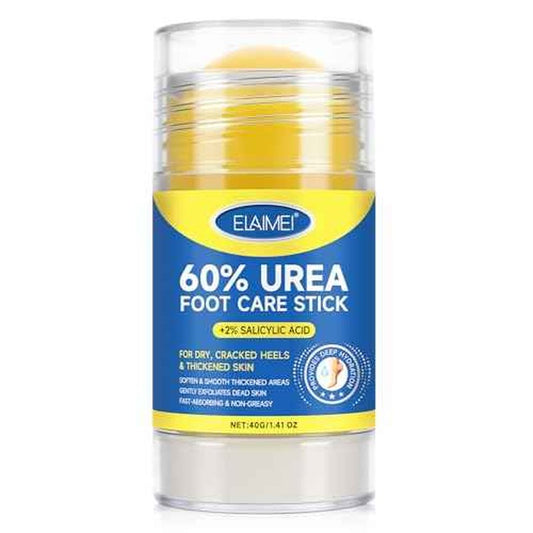 Bieyoc 60% Urea Cream with 2% Salicylic Acid, Urea Foot Cream Stick for Cracked Heels, Calluses and Rough Skin, Portable Foot Balm Stick No-Mess Applicator,1.41oz