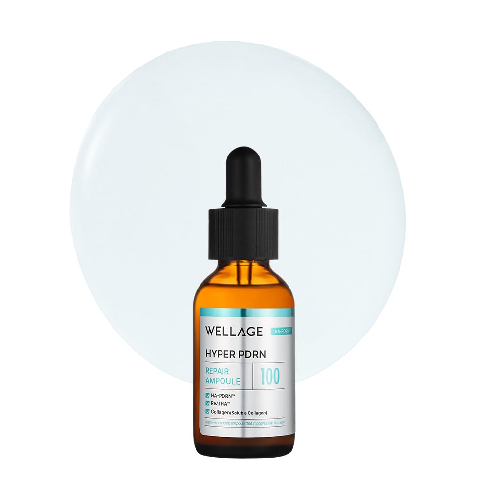 WELLAGE Korean Hyper PDRN Anti-Aging Serum - Hyaluronic Acid & Collagen for Pore Care | 1.01 fl. oz
