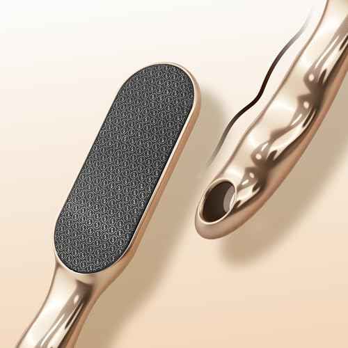 NOVAL Callus Remover Gel 250ml and Gold Handle Nano Glass Foot File Set£¬Dead Skin Remover for Feet, Exfoliating Gel for Cracked Heels and Smooth Pedicure Care