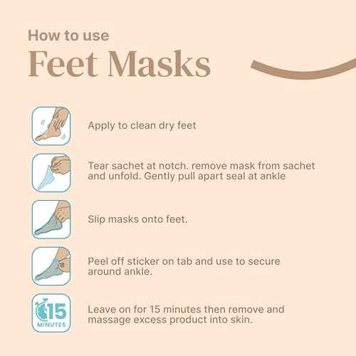 Foot Mask Moisturizing Socks for Dry Cracked Feet | Hydrates with Snail Mucin Shea Butter Hyaluronic Acid Bisabolol Vitamin E | Exfoliating Foot Mask for Callus Removal Dead Skin and Soft Feet
