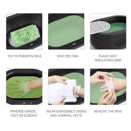 Paraffin Wax for Hand and Feet, 6 Packs Aloe vera Paraffin Wax Refill for Paraffin Wax Bath Hydration