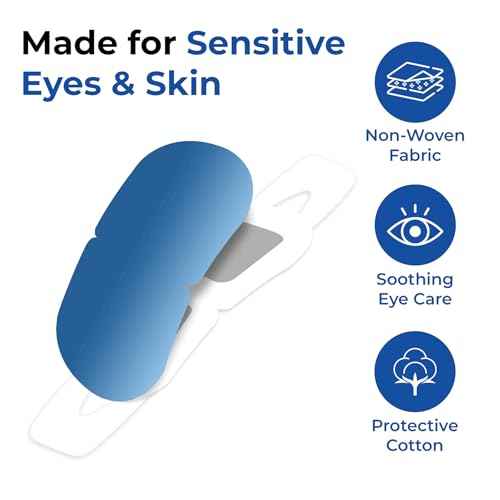 Steam Eye Mask for Dry Eyes | Self Heating Warm Compress for Eyes | Disposable Heated Eye Mask for Sleep, Spa, Travel Essentials & Relaxation Gifts for Women & Men (Unscented, 20 Pack)