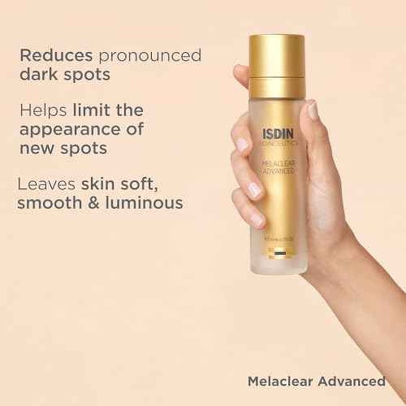ISDIN Isdinceutics Melaclear Advanced - Dark Spot Corrector for Face with Niacinamide 1.7 FL OZ (50 ml).