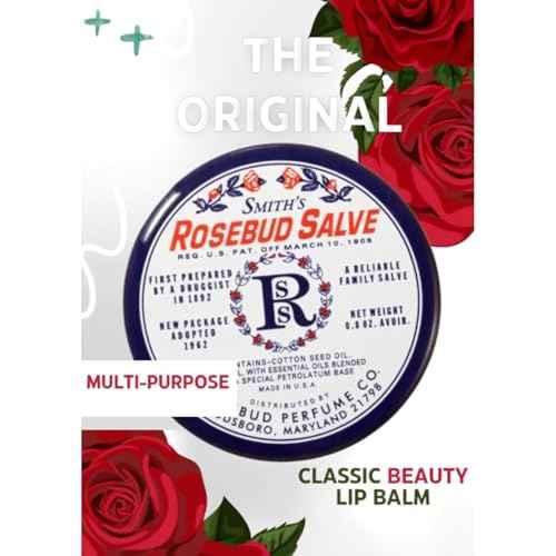 Smith's Rose bud Lip Balm Bulk- 3x0.5oz Premium All Purpose Lip Gloss Tubes & 3x0.8oz Lip Treatment Salve- Rosebud Trio Lip Balm Tubes for Plump Lips & Cracked Skin Care - Christmas Gift Set, EBook