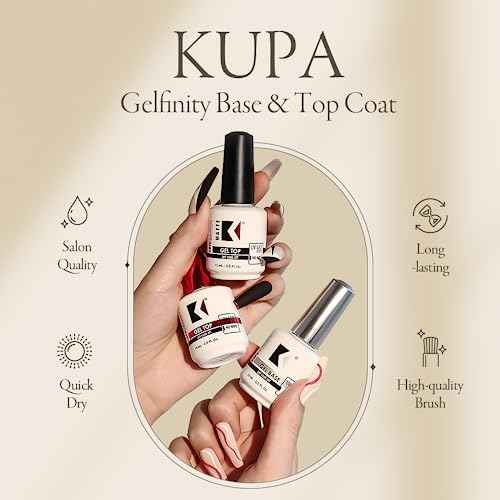 KUPA GelFinity - Soak Off Gel - Base Coat 0.5 Fl Oz