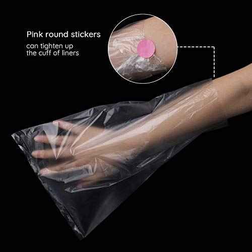 Segbeauty Paraffin Wax Bags for Hands and Feet, 200 Counts Plastic Paraffin Wax Liners, thera-py Bath Wax Refill Socks and Gloves Paraffin Bath Mitts Covers for Wax treat-ment Paraffin Wax Machine