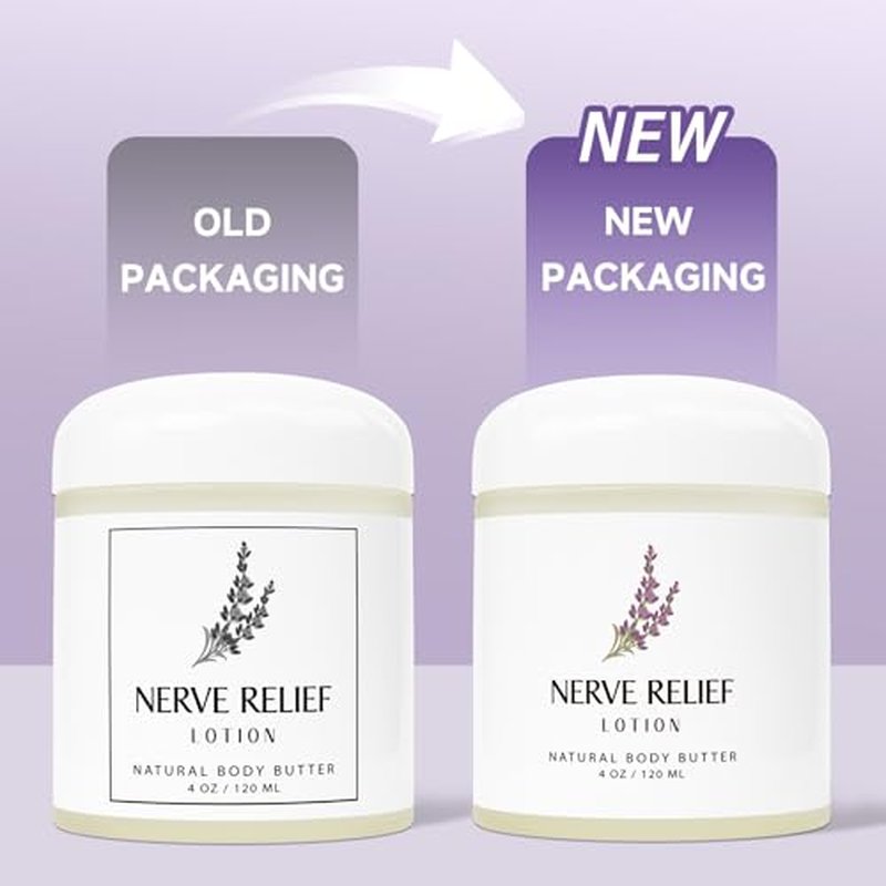 Neuropathy Cream, Nerve Relief Lotion Cream with Magnesium Chloride and Pure Ingredients Oasis for Feet Hands Non-Greasy for Day Night Bear in Mind Gifts for Mama Women Men, 2 Packs