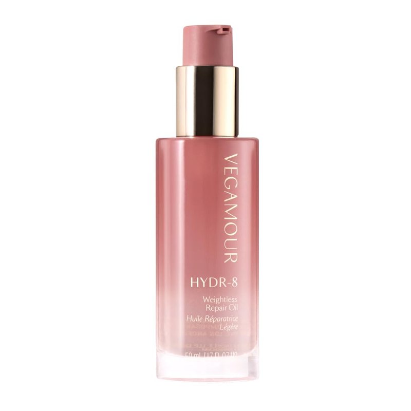 VEGAMOUR HYDR-8 Weightless Repair Oil | Strengthens, Smooths and Adds Shine with Marula Oil and Vitamin C | For All Hair Types | Formulated Without Silicones, Vegan and Cruelty-Free (1.7 Fl Oz)