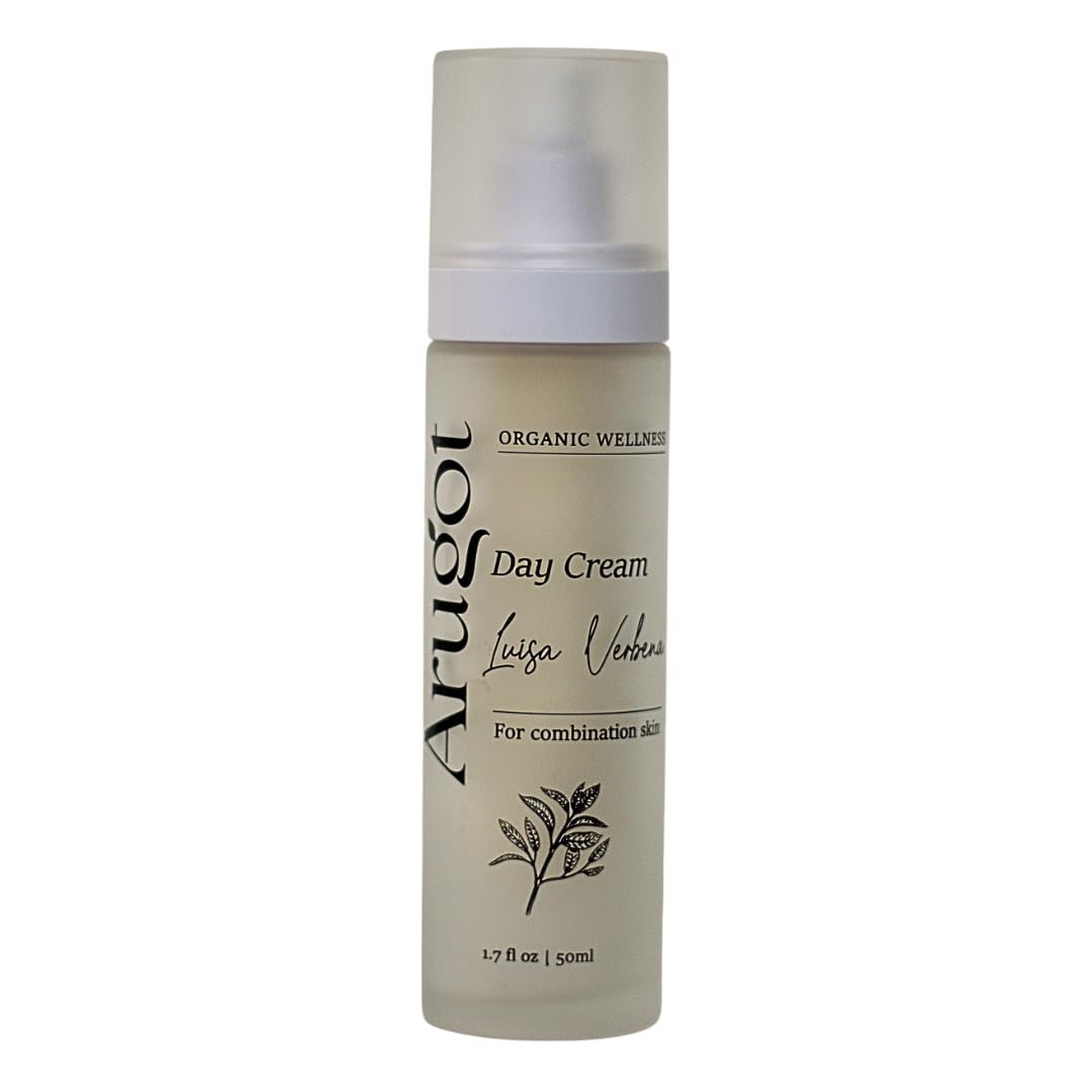 Arugot Luisa Verbena Organic Verbena Day Cream, Skin Moisturizer for Face & Neck, Made in Israel, 1.7 ounces