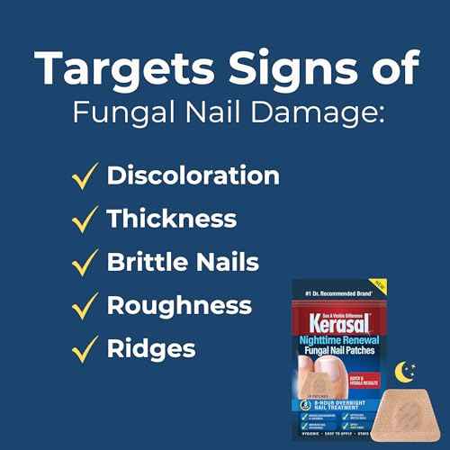 Kerasal Nighttime Renewal Fungal Nail Patches - 14 Patch - Overnight Repair for Nail Fungus Damage, 8-Hour Treatment Restores Healthy Appearance (Packaging May Vary)
