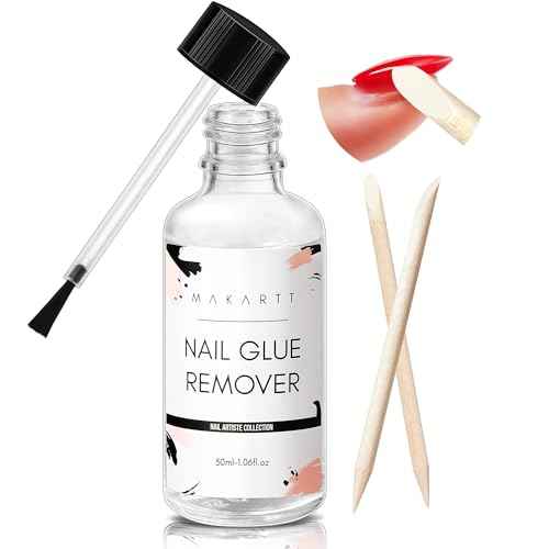 Makartt Nail Glue Remover for Press on Nails - 30ML Glueoff Easy Removal Versatile Debonder for Glue on Tips, Regular Polish, Quick Glues and Semi-Cured Sticker DIY Manicure Supply