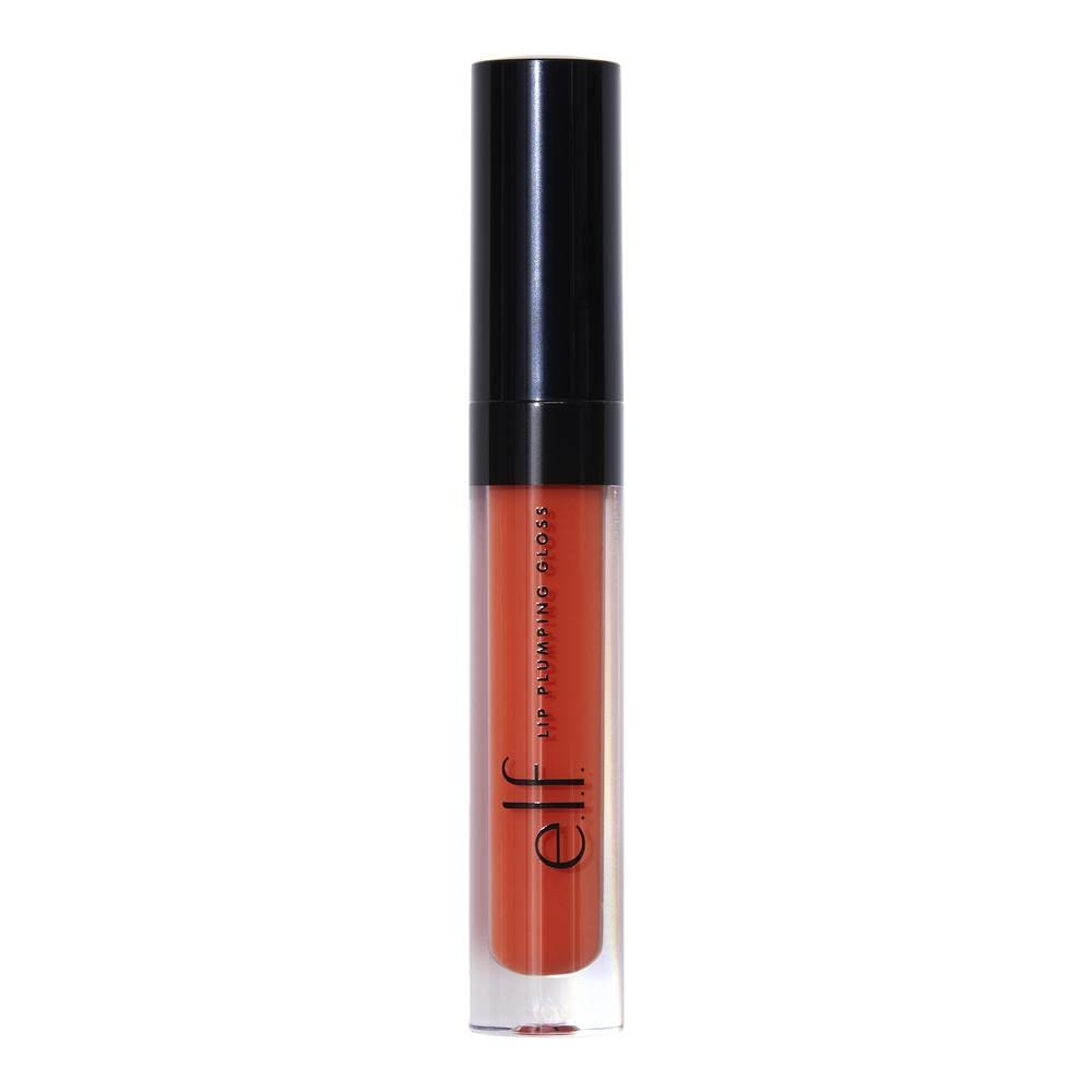 e.l.f. Lip Plumping Gloss - Hydrating High-Shine Sheer Color | Bahama Mama, 0.1 Fl Oz