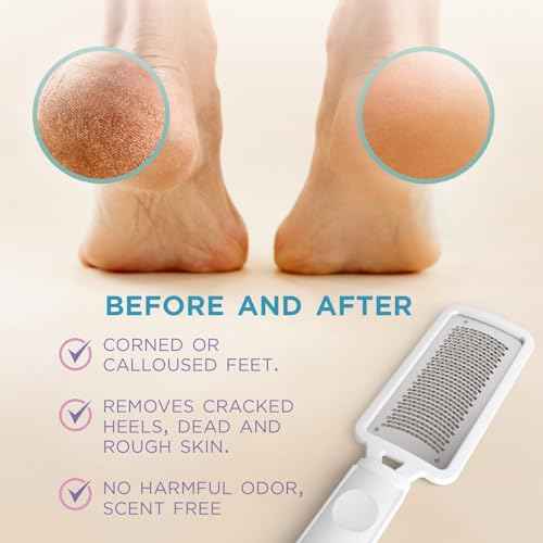 Lee Beauty Professional Callus Remover for Feet-Rasp Foot File Scrubber for Dead Skin Remover for Cracked Heels & Dry Skin-Sturdy Scraper Tool, Easy to Use & Clean-Pedicure Supplies for Smooth Foot